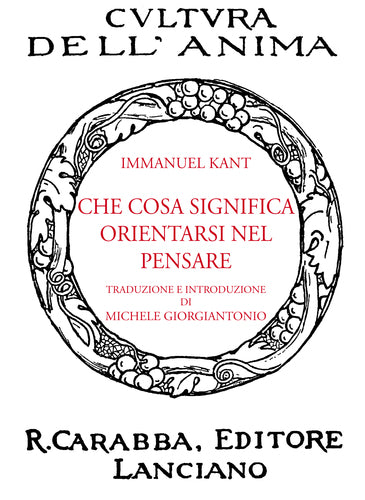 Che cosa significa orientarsi nel pensare