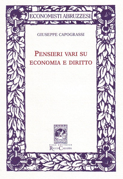 Pensieri vari su economia e diritto