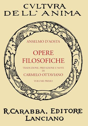 Opere Filosofiche. Vol. I