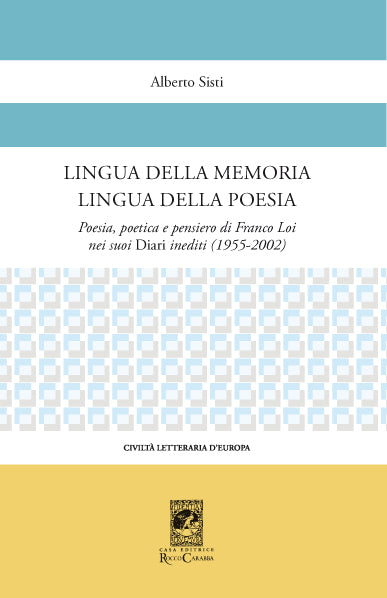 Lingua della memoria lingua della poesia
